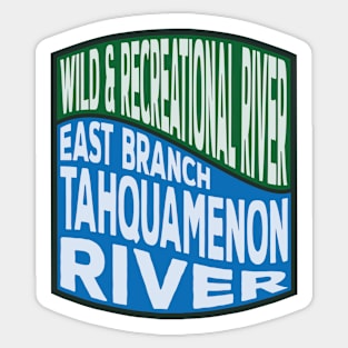 East Branch Tahquamenon River Wild and Recreational River wave Sticker